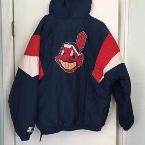 Cleveland Indians Starter Jacket Winter Parka